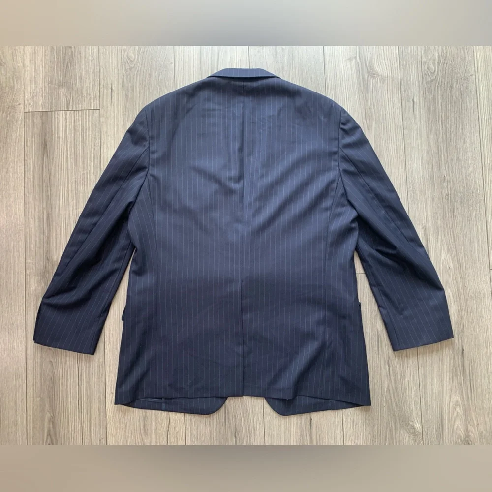 Paul Stuart Stuart IIl Silky Powder‎ Water Resistant Wool Sport Coat Jacket 48L